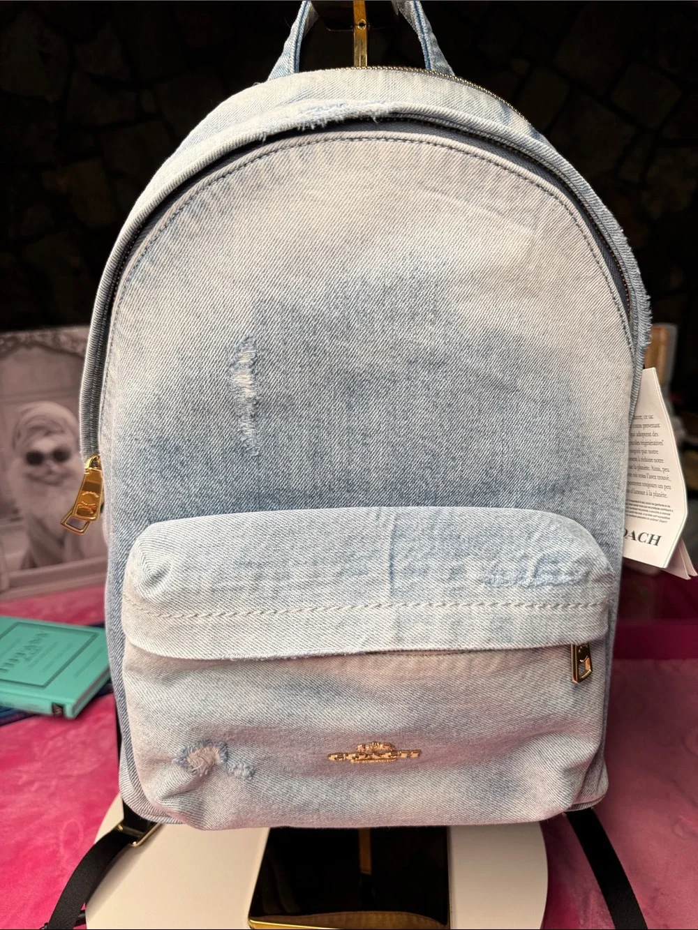 Coach Distressed Denim Backpack NWT – Style CEF27 – 11x13x5